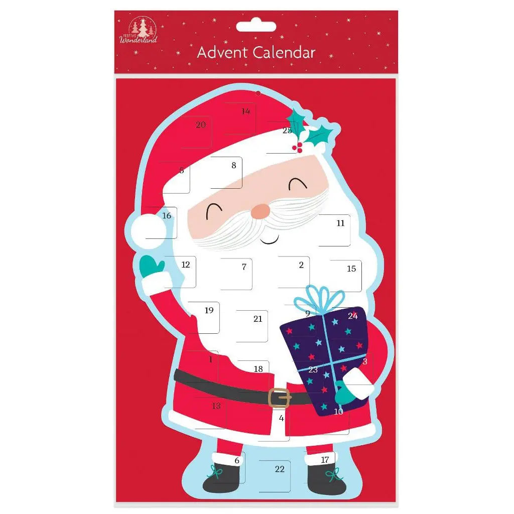 Santa Standing Advent Calendar NZ Build a Birthday NZ