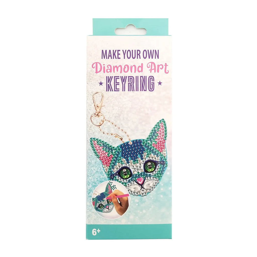 Cat Diamond Art Keyring 