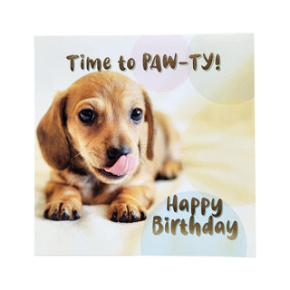 Unknown | Puppy Paw-ty Happy Birthday Card | Puppy Dog Party Supplies NZ