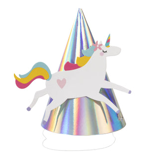 Iridescent Foil Unicorn Party Hats | Unicorn Party Supplies NZ