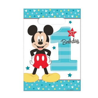 Mickey Mouse Fun to be One Loot Bags | Mickey Mouse Party Supplies NZ