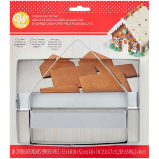 Gingerbread House Cookie Cutter Set | Gingerbread House Cutter | Cookie Cutter Set 