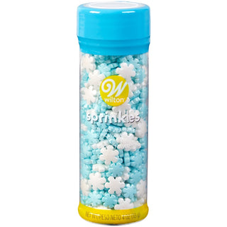 Wilton | Pearlised Snowflakes Sprinkles - 113g | Frozen Party Supplies NZ