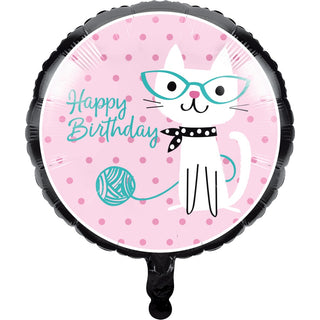 Purrfect Cat Party Foil Balloon | Cat Party Supplies NZ