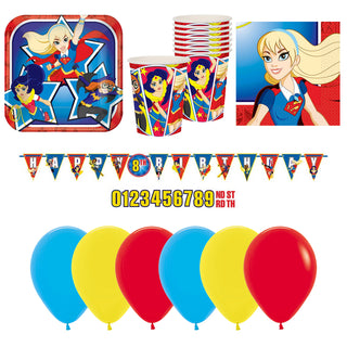 Super Hero Girls Party Essentials for 8 - SAVE 50%