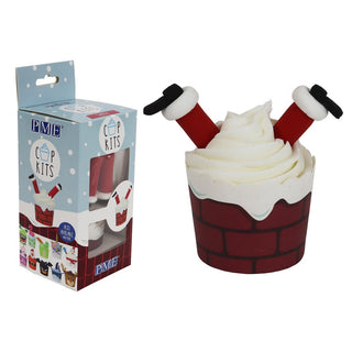 Santa Cupcake Kit | Christmas Cupcake Decorating Supplies NZ