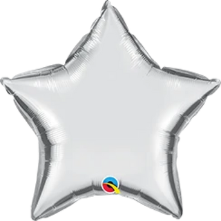 Silver Star Mini Foil Balloon