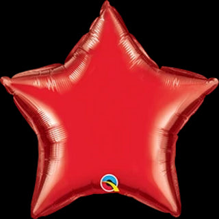 Ruby Red Star Mini Foil Balloon