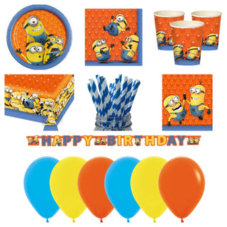 Deluxe Minion Party pack for 8 - SAVE 60%