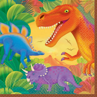 Dinosaur Party Supplies | Dinosaur Party Napkins | Lunch Size Party Napkins 