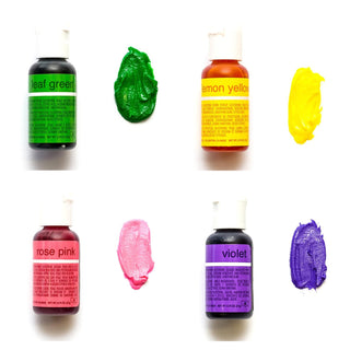 Chefmaster Flower Power Gel Colour Set - 4 Pack - SAVE 15%