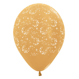 Shimmer Star Balloons | Gold Star Shimmer Sparkle Balloons | Gold Party Balloons 