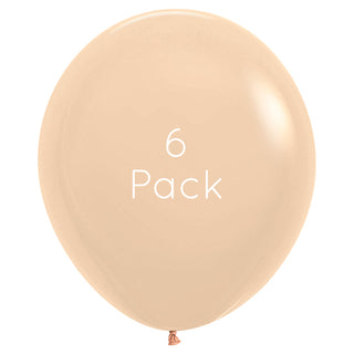 Sempertex | 45cm Giant Pastel Matte Malibu Peach Balloons | Neutral Party Supplies NZ