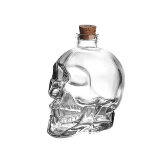 Skull Glass Bottle | Pirate Party Supplies NZ