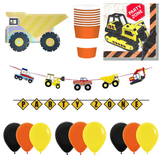 Meri Meri Construction Party Essentials for 8 - SAVE 15%