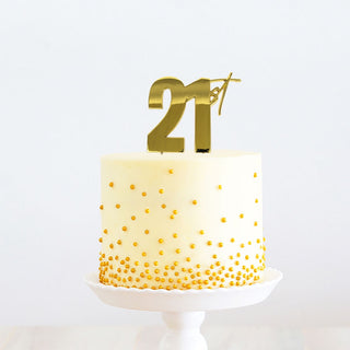 Bakery Sugarcrafty | Gold 21st Cake Topper | 21ST Cake Decorating NZ