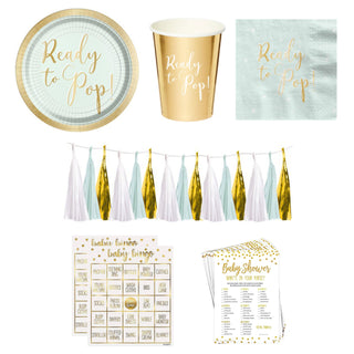 Ready to Pop Baby Shower Party Essentials - 41 Pc - SAVE 20%