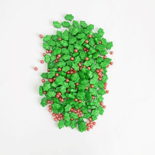 Holly Leaf Mix Sprinkles 80g | Christmas Cake Decorating Supplies NZ