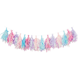 Iridescent Tassel Garland