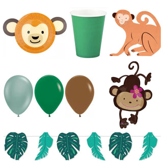 Meri Meri Monkey Party Essentials for 8 - SAVE 20%