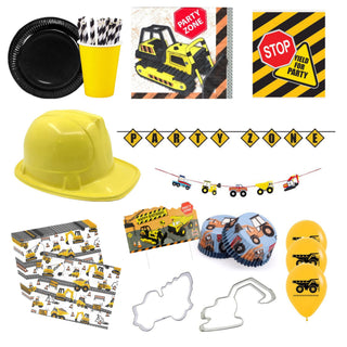 Deluxe Construction Party Pack for 8 - SAVE 14%