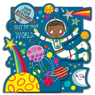 Rachel Ellen | Outerspace Birthday Card | Space Party Supplies NZ