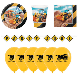 Big Dig Construction Party Essentials for 8 - SAVE 11%