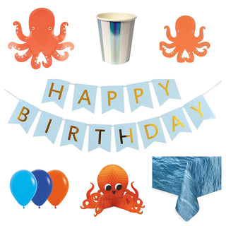 Meri Meri Octopus Party Essentials for 8 - SAVE 15%