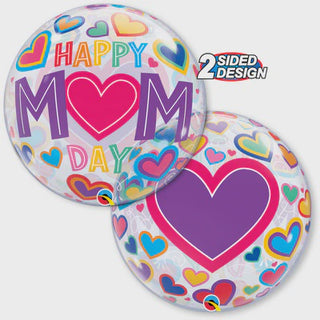 Mother's Day "Happy Mom Day"  Bubble Balloon