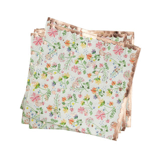 Ginger Ray Ditsy Floral Napkins - Beverage 16 Pkt