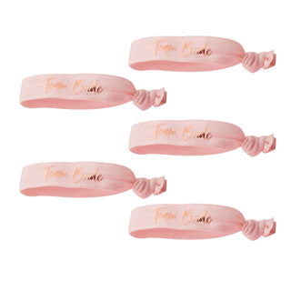 Ginger Ray Pink Team Bride Hen Party Hair Ties