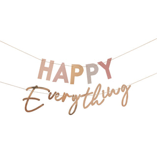 Ginger Ray Happy Everything Pastel & Gold Bunting