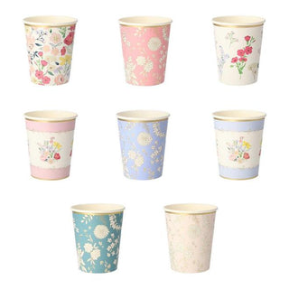 Meri Meri English Garden Cups - 8 Pkt