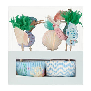 Meri Meri | Mermaid Cupcake Kit | Mermaid Party Supplies NZ