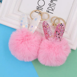 Bunny Pom Pom Keyring | Easter Gifts NZ