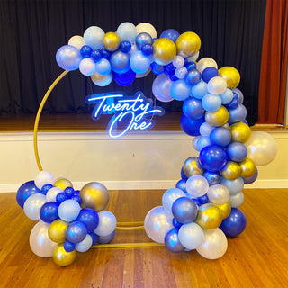 Sapphire Sunset Balloon Frame Backdrop Hire | Event Hire Wellington NZ