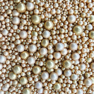 Shiny Gold Bubble Bubble Sprinkle Mix 65g | Gold Cake Decorations NZ