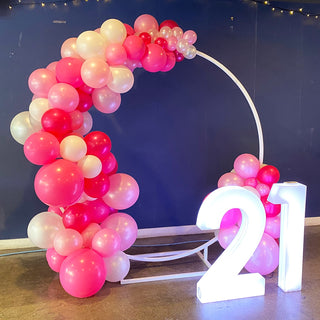 Pink Passion Balloon Frame Backdrop Hire | Event Hire Wellington NZ