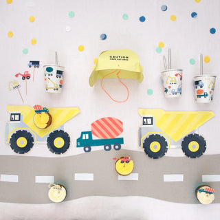 Duper Truck Plates | Construction Party Plates | Construction Vehicle Party Supplies  