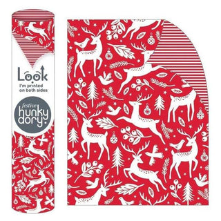 Hunky Dory | Red & White Wrapping Paper | Christmas Gift Supplies NZ