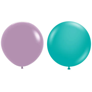 Giant Lavender & Teal Balloon -2 Pkt