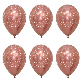 Unknown | Rose Gold Star Latex Mini Balloons | Rose Gold Party Supplies