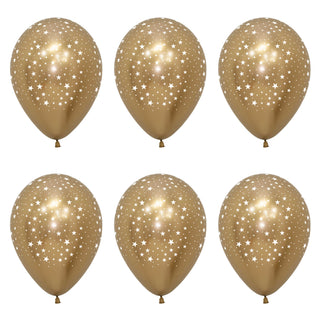 Unknown | Gold Star Latex Mini Balloons | Gold Party Supplies