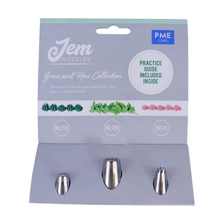 PME | Grass & Hair Collection Jem Nozzles Set | Cake Decorating Supplies NZ