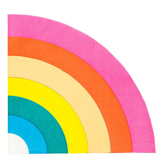 Talking Tables | Birthday Brights Rainbow Shaped Napkins | Rainbow Party Supplies NZ