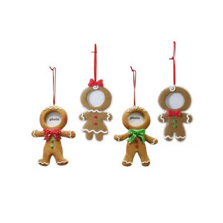 Gingerbread Man Hanging Photo Ornament | Christmas Decorations NZ