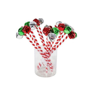 Jingle Bells Candy Striped Pen | Christmas Novelties Nz