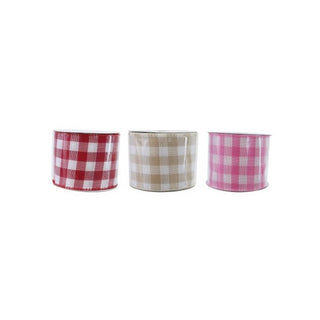 Gingham Ribbon - 2.7m | Gift Wrap Supplies NZ