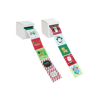 Christmas Sticker Gift Tag Roll - 80 Pcs | Christmas Gift Supplies NZ