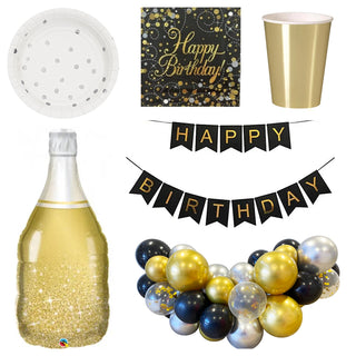 Metallics Party Pack for 8 - SAVE 10%